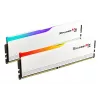 G.SKILL Ripjaws M5 RGB DDR5 32GB (2x16GB) 6800 MT/s CL34 baltas dviejų modulių rinkinys F5-6800J3445G16GX2-RM5RW