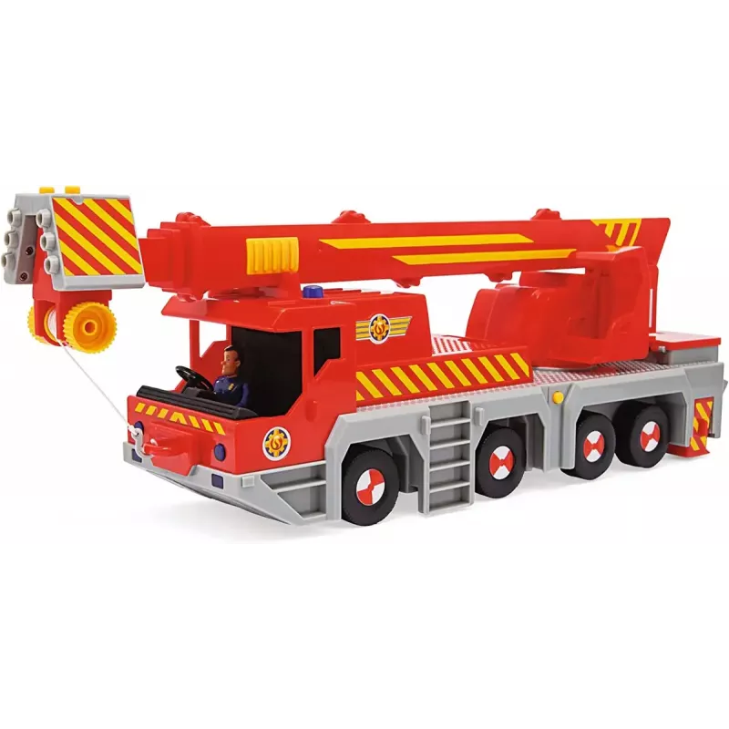 Žaislinis gelbėjimo krano automobilis Simba‑Dickie Fireman Sam 2-in-1 (raudona/geltona)