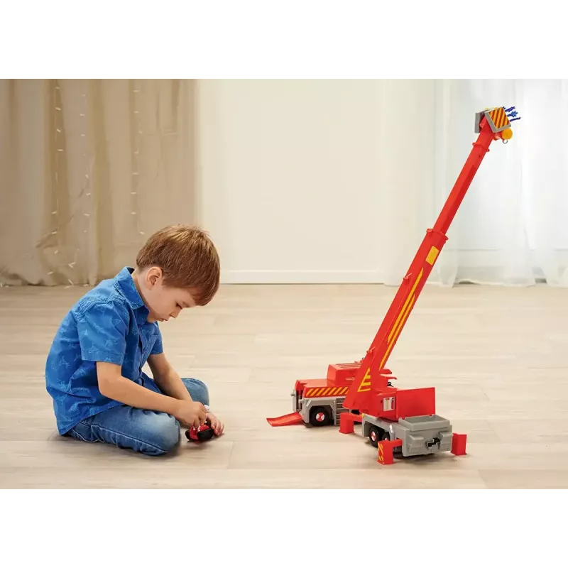 Žaislinis gelbėjimo krano automobilis Simba‑Dickie Fireman Sam 2-in-1 (raudona/geltona)
