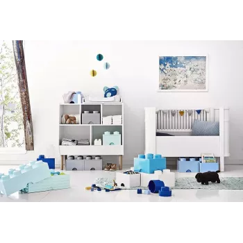Stalčių blokas room copenhagen LEGO Brick Drawer 4, pilkas, modulinis laikymo stalčius