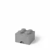 Stalčių blokas room copenhagen LEGO Brick Drawer 4, pilkas, modulinis laikymo stalčius