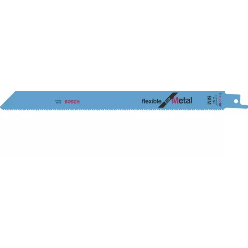 Sabre saw blade Bosch S 1122 BF, bimetal, 175 mm working length, 2 mm tooth spacing, 2 vnt.