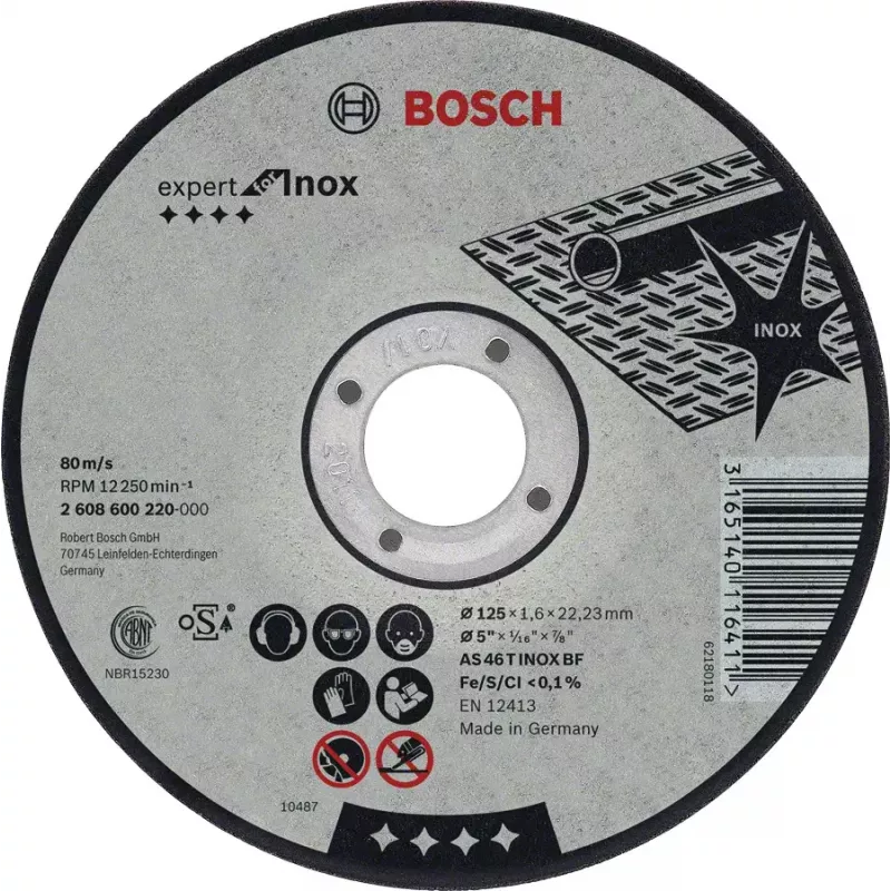 Bosch 2 608 600 095 kampinio šlifuoklio priedas Pjovimo diskas