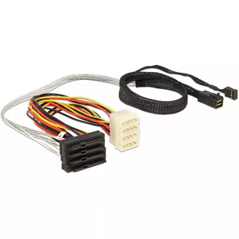 SAS laidas DeLOCK 83390 0,5 m Įvairiaspalvis