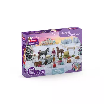 schleich Adventinis kalendorius HORSE CLUB 2025 - Kalėdų stebuklas kumeliukas piestu