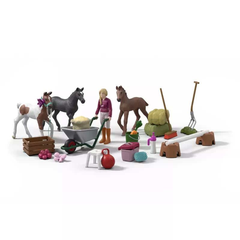 schleich Adventinis kalendorius HORSE CLUB 2025 - Kalėdų stebuklas kumeliukas piestu