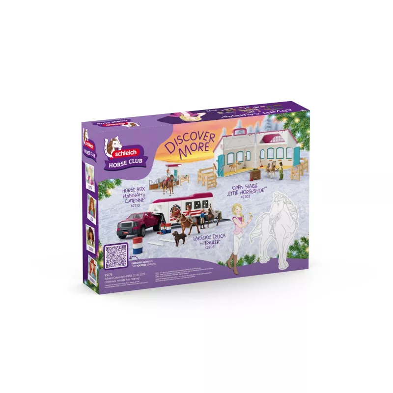 schleich Adventinis kalendorius HORSE CLUB 2025 - Kalėdų stebuklas kumeliukas piestu