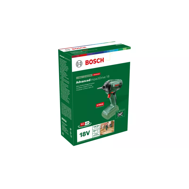 Bosch AdvancedImpactDrive 18 2600 RPM Juoda, Green