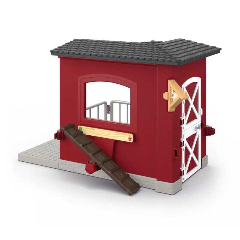 schleich FARM WORLD Ožkų tvartas, Ūkis, Ūkis, Ūkio gyvūnai / ūkio žaislai, 3 m., Įvairiaspalvis