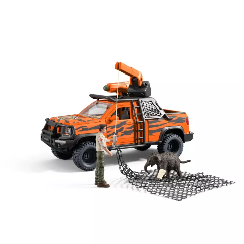 Žaidimų rinkinys Schleich Off-Road Adventure in the Jungle — džiunglių tema, plastikinės figūrėlės, 3–8 m.
