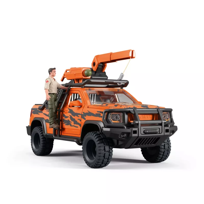 Žaidimų rinkinys Schleich Off-Road Adventure in the Jungle — džiunglių tema, plastikinės figūrėlės, 3–8 m.