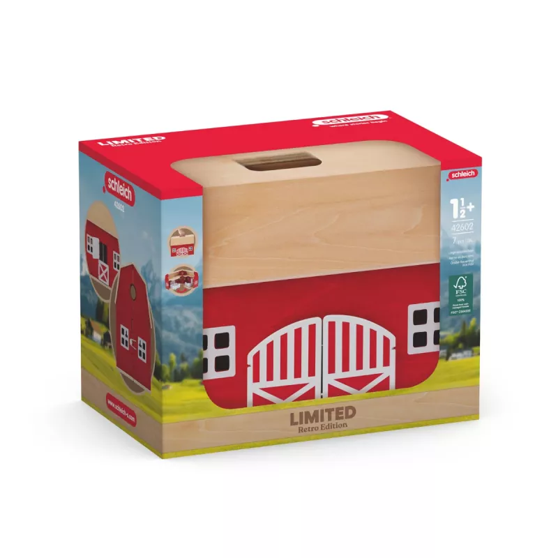 schleich FARM WORLD Retro ūkis, ūkis, ūkis, ūkio gyvūnai / ūkio žaislai, 3 m., Įvairiaspalvis, Mediena