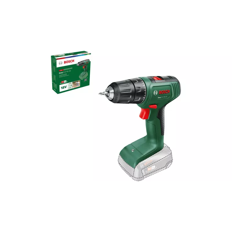 Bosch EasyDrill 18V-40 1630 RPM Keyless 1.3 kg Juoda, Green
