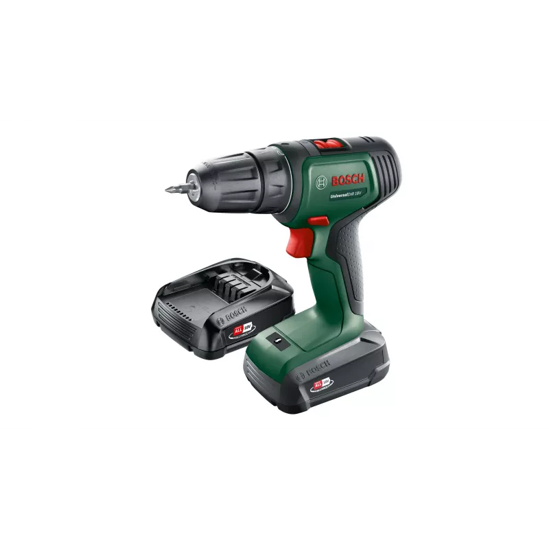 Bosch UniversalDrill 18V 1450 RPM Keyless 1.2 kg Juoda, Žalia