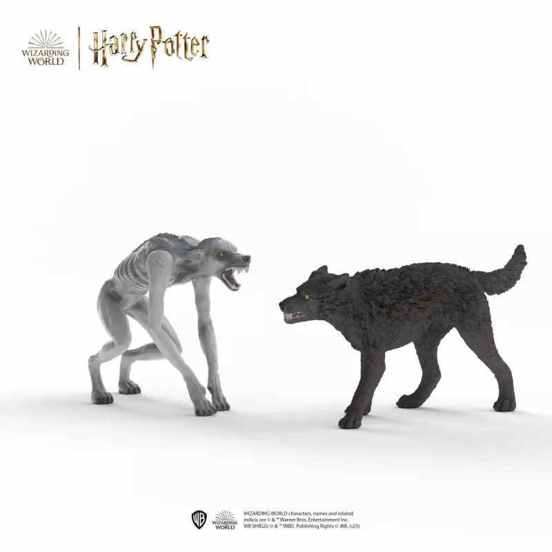 Schleich Wizarding World žaidimų rinkinys Haris Poteris Vilkolakis prieš Animagą figūrėlės, kolekcinės figūrėlės