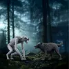 Schleich Wizarding World žaidimų rinkinys Haris Poteris Vilkolakis prieš Animagą figūrėlės, kolekcinės figūrėlės