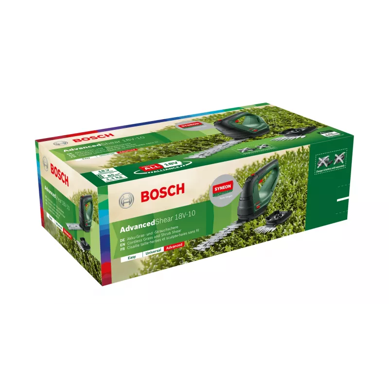 „Bosch AdvancedShear 18V-10“ belaidės žolės žirklės 10 cm ličio jonų (Li-Ion) juodos, žalios