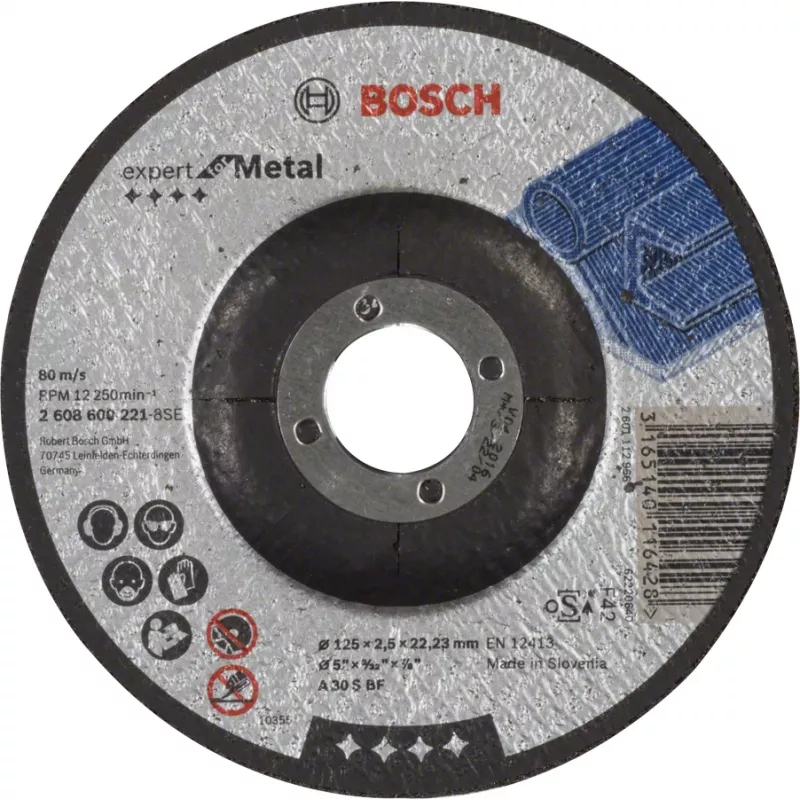 Kampinio šlifuoklio priedas Bosch 2 608 600 316 Skersmuo 18 cm Pilka