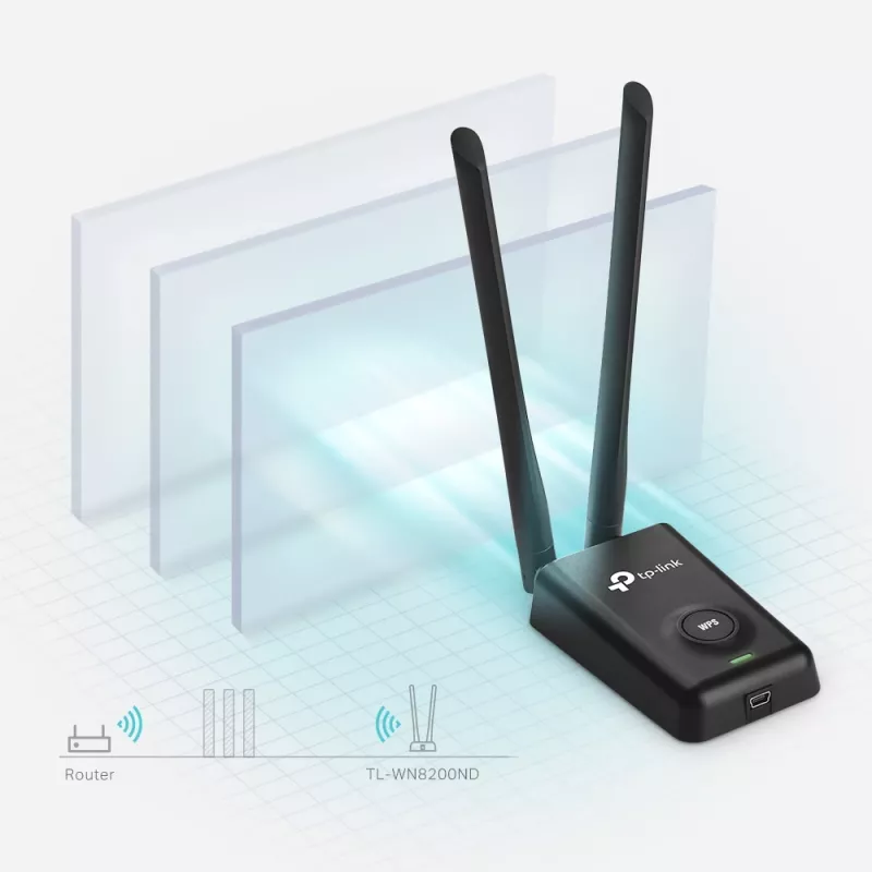 TP-Link TL-WN8200ND tinklo plokštė WLAN 300 Mbit/s
