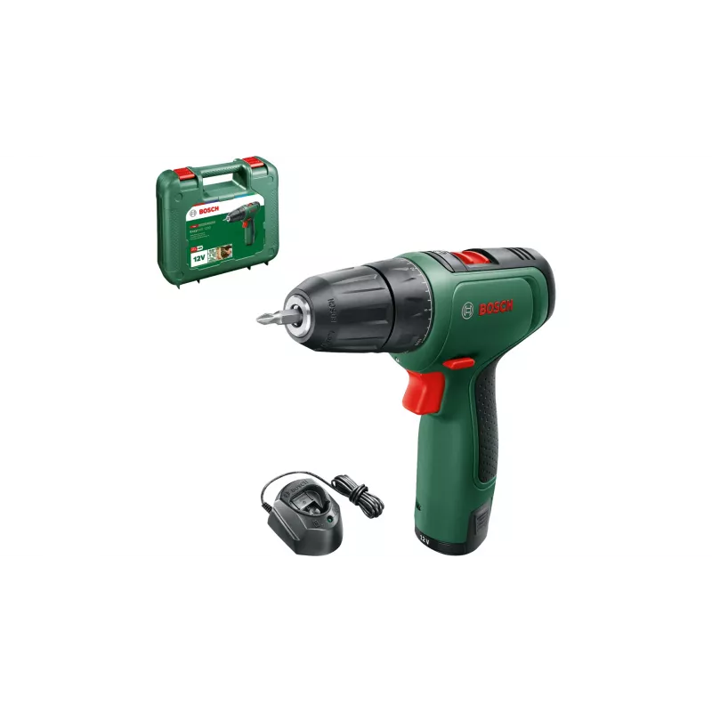 Bosch EasyDrill 1200 1500 RPM Keyless 940 g Juoda, Green