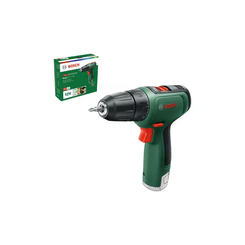 Bosch EasyDrill 1200 1500 RPM Keyless 940 g Juoda, Green