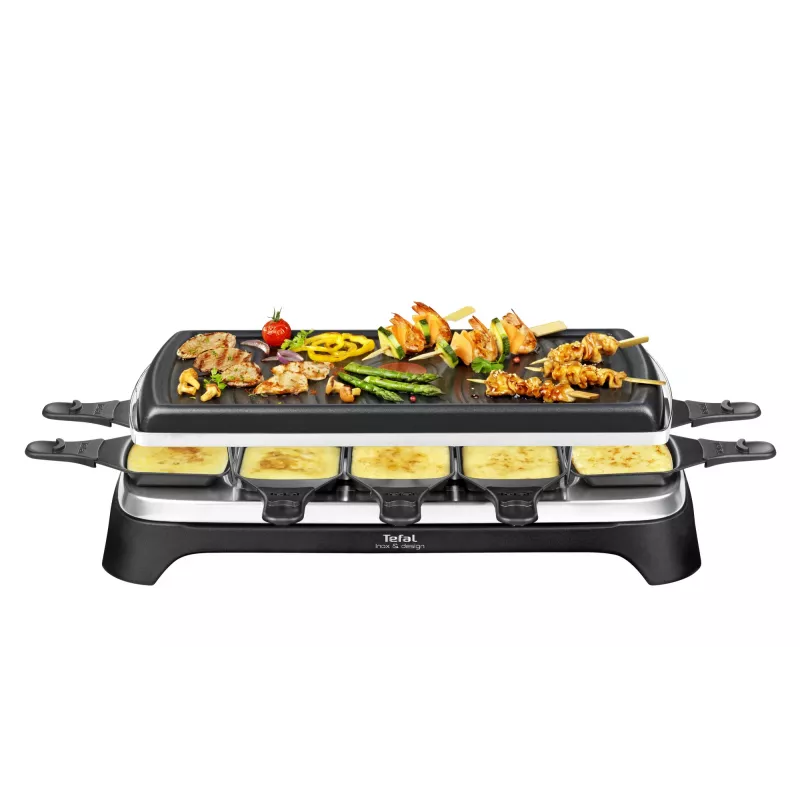 Tefal RE4588 rakletės grilis 10 asmenų 1350 W juoda, nerūdijantis plienas