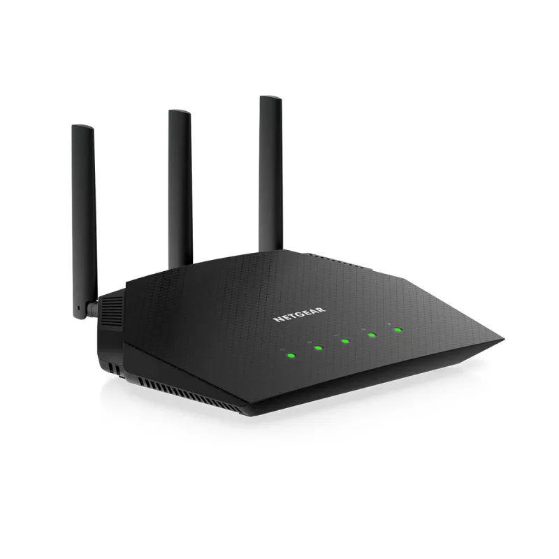 NETGEAR Nighthawk 4-Stream AX1800 WiFi 6 maršruto parinktuvas (RAX10) belaidis maršruto parinktuvas Gigabit Ethernet Dviejų dažnių (2,4 GHz / 5 GHz) juodas