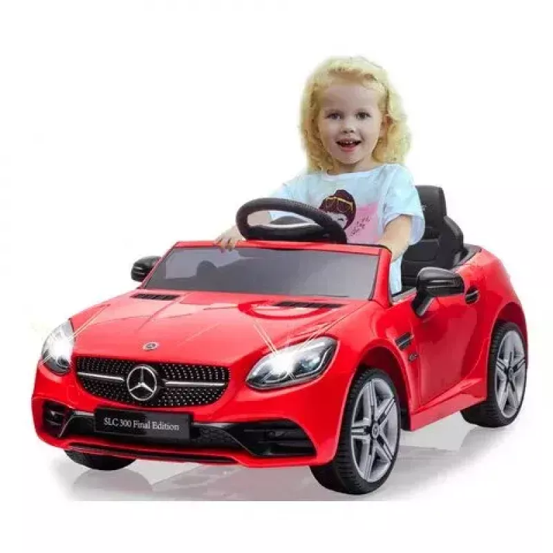 Važinėjamas automobilis Jamara Mercedes-Benz SLC, maitinamas baterijomis 12V, raudonas
