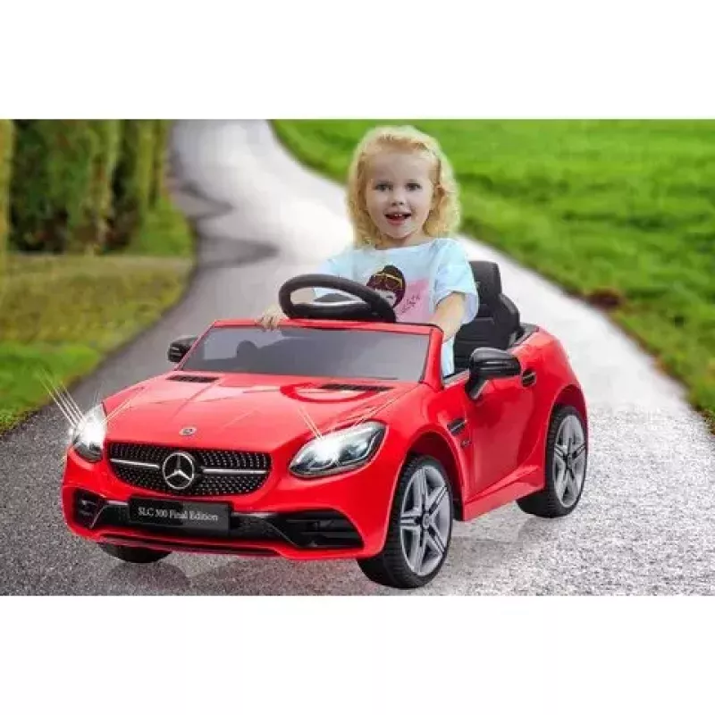 Važinėjamas automobilis Jamara Mercedes-Benz SLC, maitinamas baterijomis 12V, raudonas