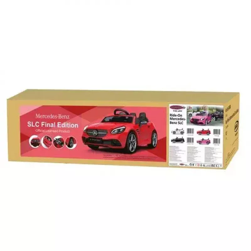 Važinėjamas automobilis Jamara Mercedes-Benz SLC, maitinamas baterijomis 12V, raudonas