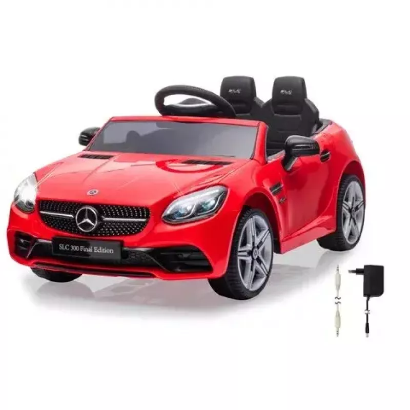 Važinėjamas automobilis Jamara Mercedes-Benz SLC, maitinamas baterijomis 12V, raudonas