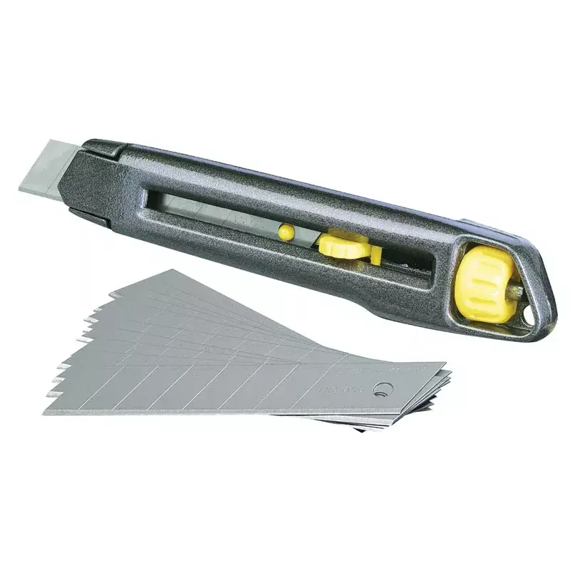 Nuplėšiamų peiliukų peilis Stanley Interlock 18 mm