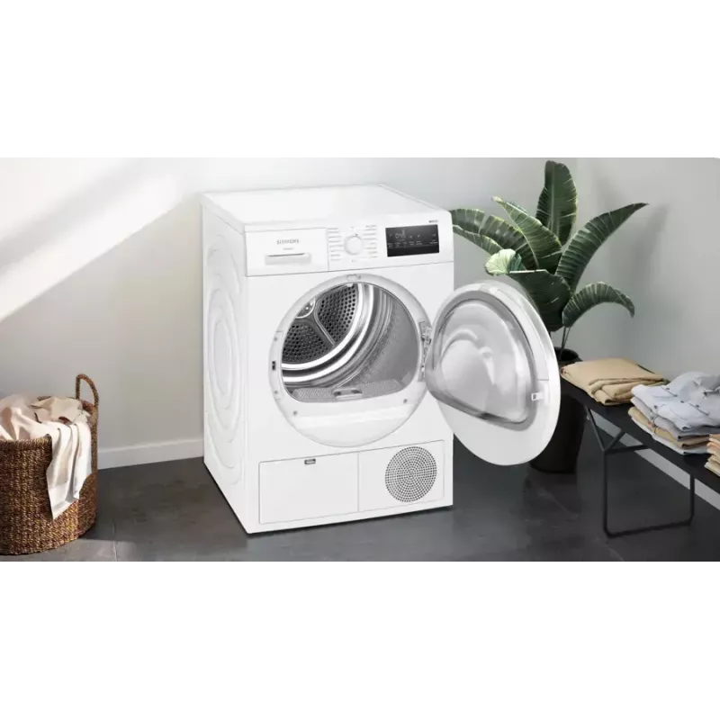 Siemens iQ300 WT43H004 skalbinių džiovyklė atskirai stovinti priekinio pakrovimo 8 kg balta