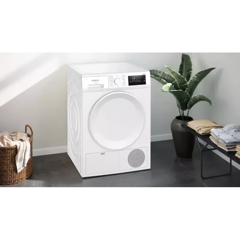 Siemens iQ300 WT43H004 skalbinių džiovyklė atskirai stovinti priekinio pakrovimo 8 kg balta