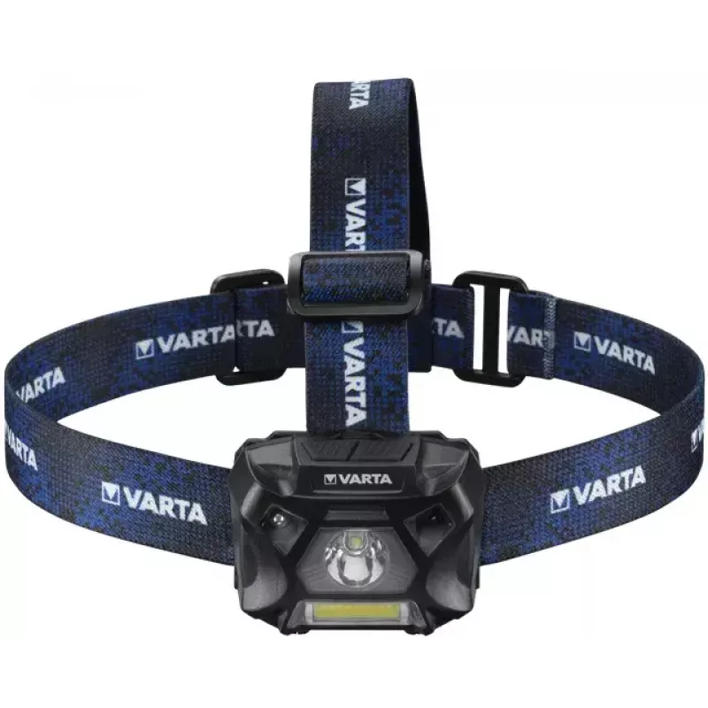 Ant galvos nešiojamas žibintuvėlis Varta WORK FLEX MOTION SENSOR H20 juodas mėlynas LED 150 lm 20 val.