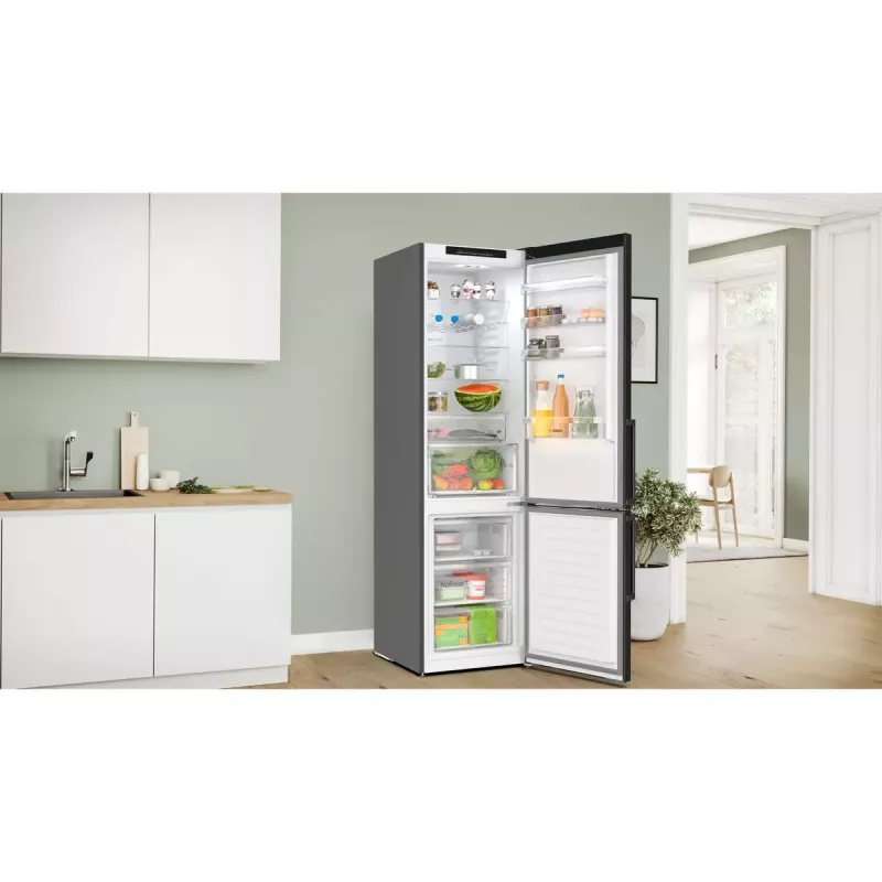 Bosch Serie 4 KGN39VXCT šaldytuvas-šaldiklis Laisvai pastatomas 363 L Pilka