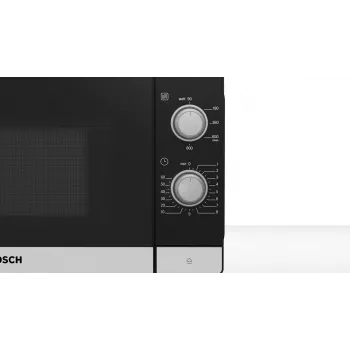 Bosch Serie 2 FFL020MS2 mikrobangų krosnelė juoda, nerūdijantis plienas Solo mikrobangų krosnelė Pastatoma 20 L 800 W