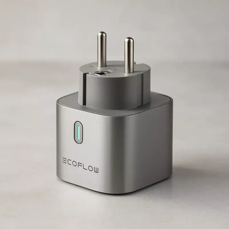 Smart Plug EcoFlow EFA-SMARTPLUG-EU Sidabrinis Vidinis Belaidis Bluetooth Wi-Fi