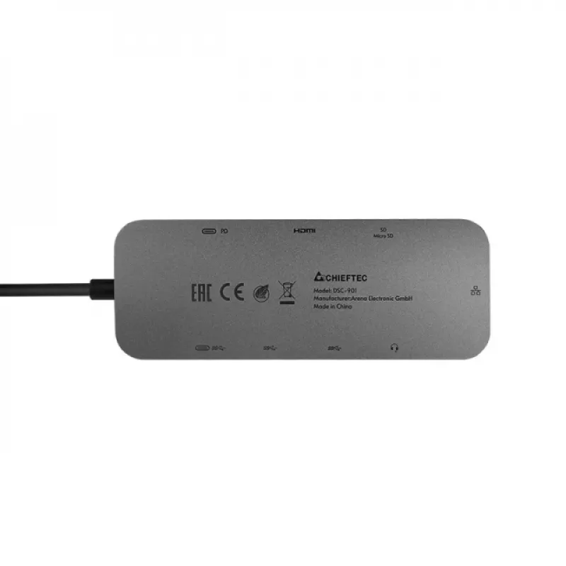 Doko stotelė Chieftec DSC-901 USB Type-C pilka 134mm 49mm 15mm 89.3g