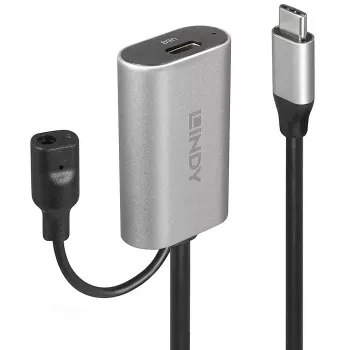 Lindy 5m USB 3.2 Gen 1 C/C aktyvus plėtinys, 5 m, USB C, USB C, USB 3.2 Gen 1 (3.1 Gen 1), 5 Gbit/s, juoda
