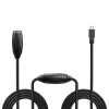 Lindy 10m USB 3.0 aktyvus ilginamasis laidas, 10 m, USB A, USB A, USB 3.2 Gen 1 (3.1 Gen 1), 5 Gbit/s, juodas