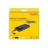 DeLOCK USB-C 3.2 dokinė stotelė 4K HDMI DP 1080p VGA USB šakotuvas PD 3.0