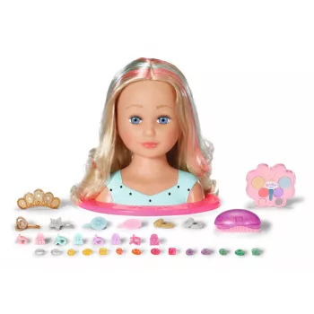 Lėlės makiažo ir plaukų formavimo rinkinys Zapf Creation BABY born Sister Styling Head Princess