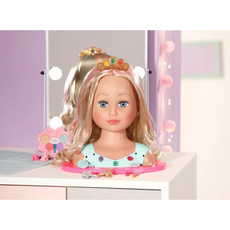 Lėlės makiažo ir plaukų formavimo rinkinys Zapf Creation BABY born Sister Styling Head Princess