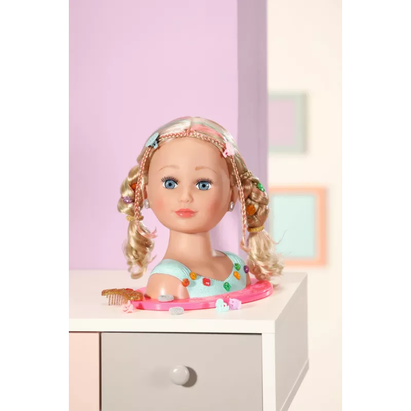 Lėlės makiažo ir plaukų formavimo rinkinys Zapf Creation BABY born Sister Styling Head Princess