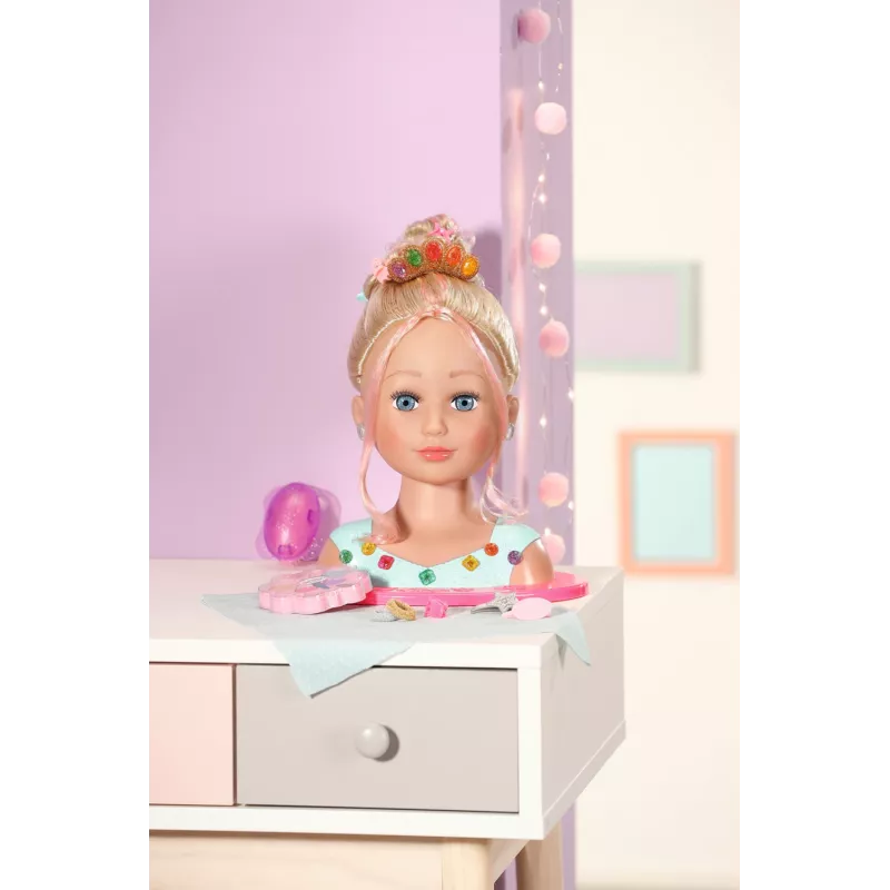 Lėlės makiažo ir plaukų formavimo rinkinys Zapf Creation BABY born Sister Styling Head Princess