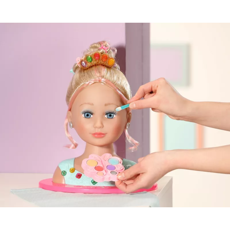 Lėlės makiažo ir plaukų formavimo rinkinys Zapf Creation BABY born Sister Styling Head Princess