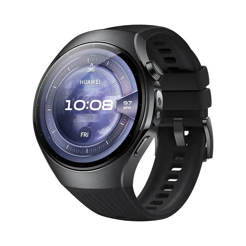 Išmanusis laikrodis HUAWEI WATCH 5 — apvalus 46 mm, 1,38 colio ekranas, GPS, Bluetooth, mobilusis tinklas, juodas