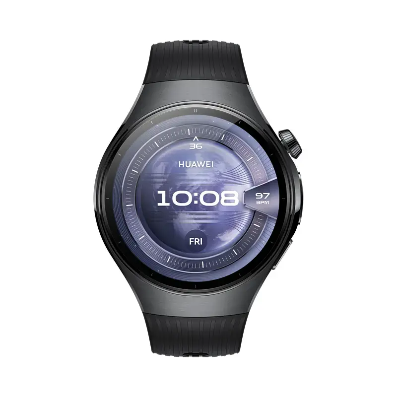 Išmanusis laikrodis HUAWEI WATCH 5 — apvalus 46 mm, 1,38 colio ekranas, GPS, Bluetooth, mobilusis tinklas, juodas