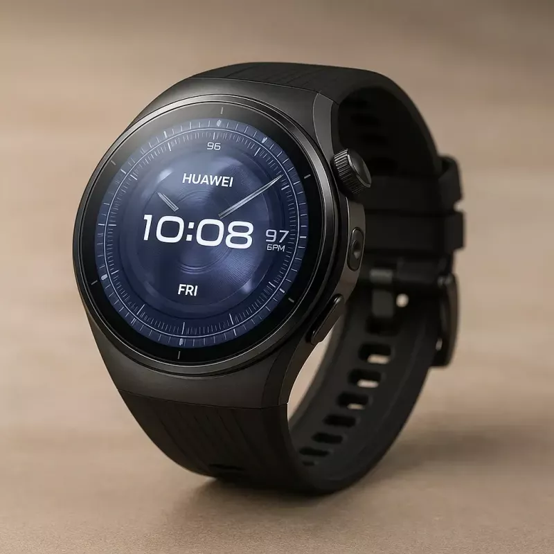 Išmanusis laikrodis HUAWEI WATCH 5 — apvalus 46 mm, 1,38 colio ekranas, GPS, Bluetooth, mobilusis tinklas, juodas